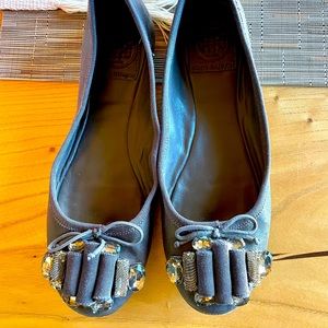 Tory Burch Emily Landed Grosgrain Flats